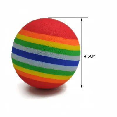 Zoomtopia - Lot de 10 Balles en Mousse Souple pour Chat 4.5CM