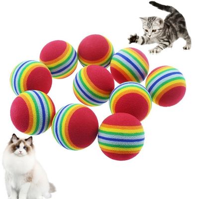 Zoomtopia - Lot de 10 Balles en Mousse Souple pour Chat 3.5CM