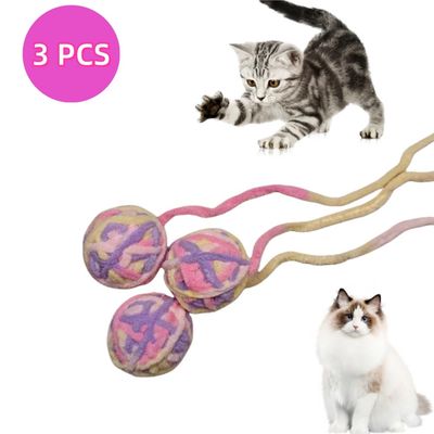 Zoomtopia Lot de 3 Balles Interactives avec Clochette pour Chat
