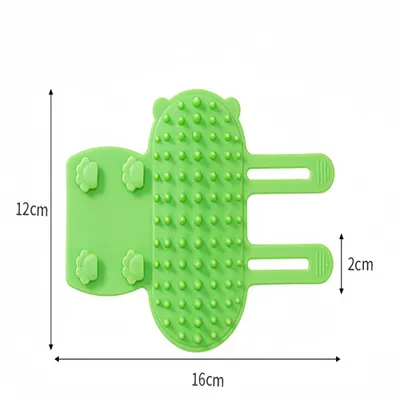 Zoomtopia 5PCS Brosse de Toilettage Autonettoyante pour Chien et Chat Vert
