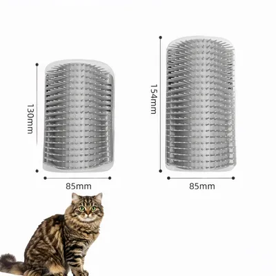 Zoomtopia 2 PCS Peigne de Massage pour Chats et Chiens Gris