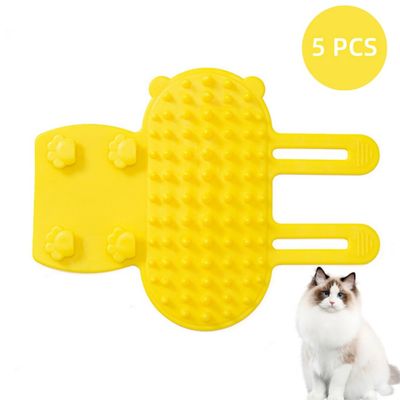 Zoomtopia 5PCS Brosse de Toilettage Autonettoyante pour Chien et Chat Rose
