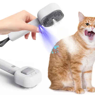 Zoomtopia Épilation à la brosse à vapeur pour chat et chien
