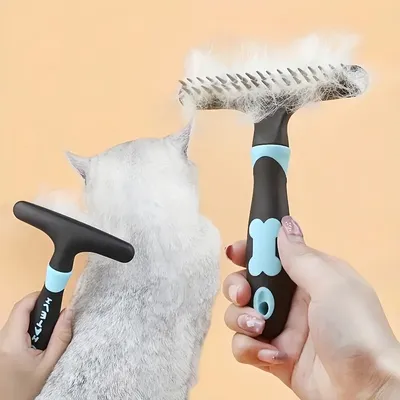 Zoomtopia Peigne pour animaux de compagnie Élimine les poils et les nœuds