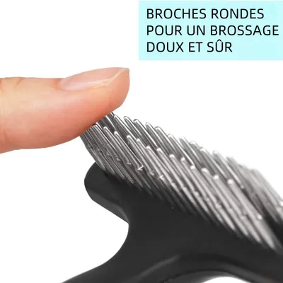 Zoomtopia Peigne pour animaux de compagnie Élimine les poils et les nœuds