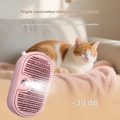 Zoomtopia Brosse vapeur pour chat et chien