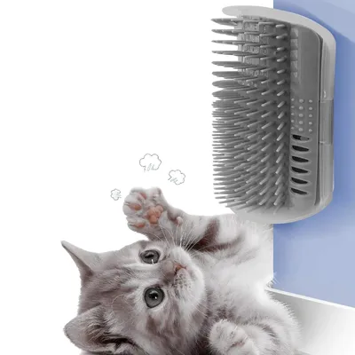 Zoomtopia 2 PCS Peigne de Massage pour Chats et Chiens Bleu