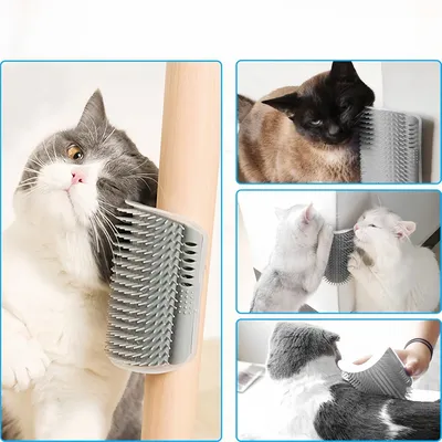 Zoomtopia 2 PCS Peigne de Massage pour Chats et Chiens Bleu