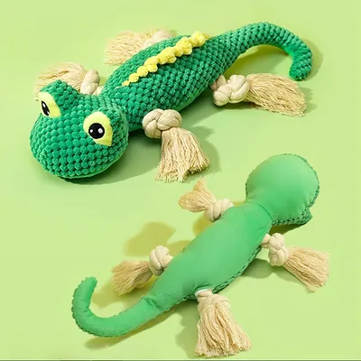 Zoomtopia Jouet en peluche lézard pour chien