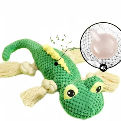Zoomtopia Jouet en peluche lézard pour chien