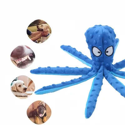 Zoomtopia Jouets de Poulpe Grinçants pour Chiens et Chats 2 Pièces