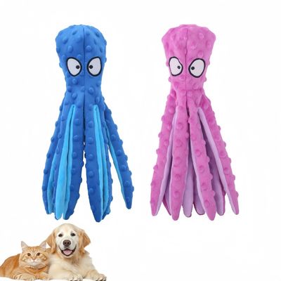 Zoomtopia Jouets de Poulpe Grinçants pour Chiens et Chats 2 Pièces