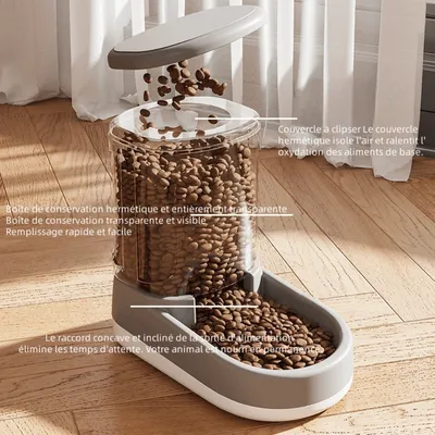 Zoomtopia Distributeur automatique de nourriture pour chien