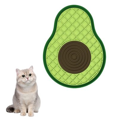 Zoomtopia Tapis à lécher Slow Food pour chat à l'avocat