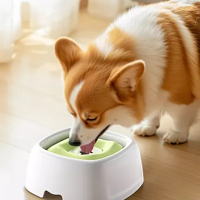 Zoomtopia Bol d'eau pour chien à boire lentement