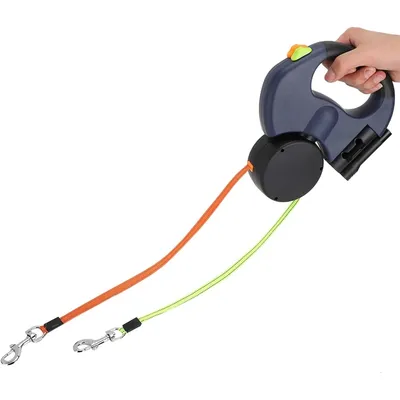 Zoomtopia Laisse double tête pour chiens