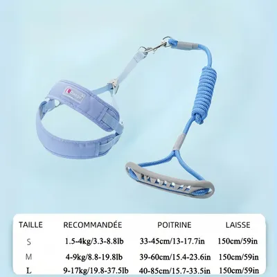 Zoomtopia Laisse et gilet de harnais pour chien