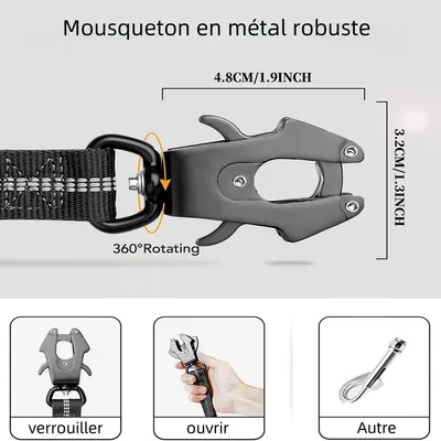 Zoomtopia Laisse pour chien multi fonctionnelle