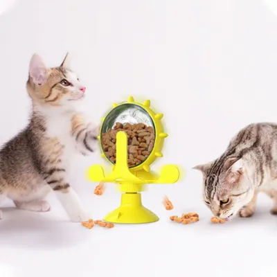 Zoomtopia Moulin à vent, jouet qui fuit la nourriture pour chiens et chats