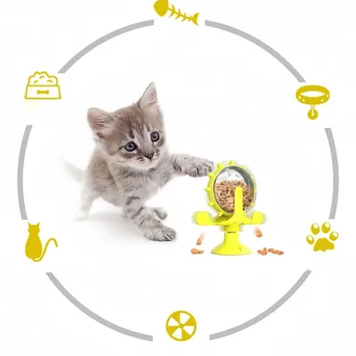 Zoomtopia Moulin à vent, jouet qui fuit la nourriture pour chiens et chats
