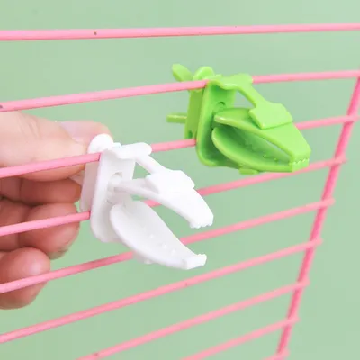 Zoomtopia Lot de 6 mangeoires en plastique pour cage à oiseaux