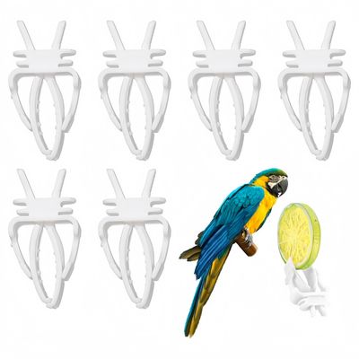 Zoomtopia Lot de 6 mangeoires en plastique pour cage à oiseaux
