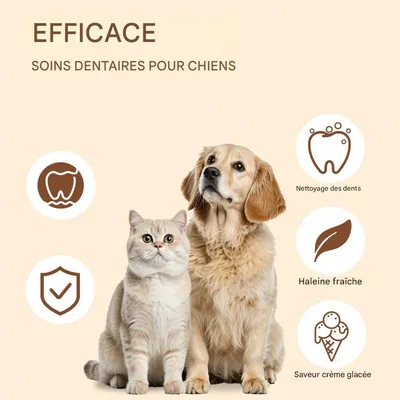 Zoomtopia Nettoyage des dents pour chats et chiens 60ml