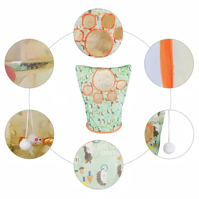 Zoomtopia Jouet tubulaire pour chat 35 x 45 x 30 cm