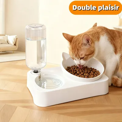 Zoomtopia Ensemble Nourriture et Eau pour Chien et Chat- Grand