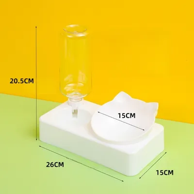 Zoomtopia Ensemble Nourriture et Eau pour Chien et Chat- Grand