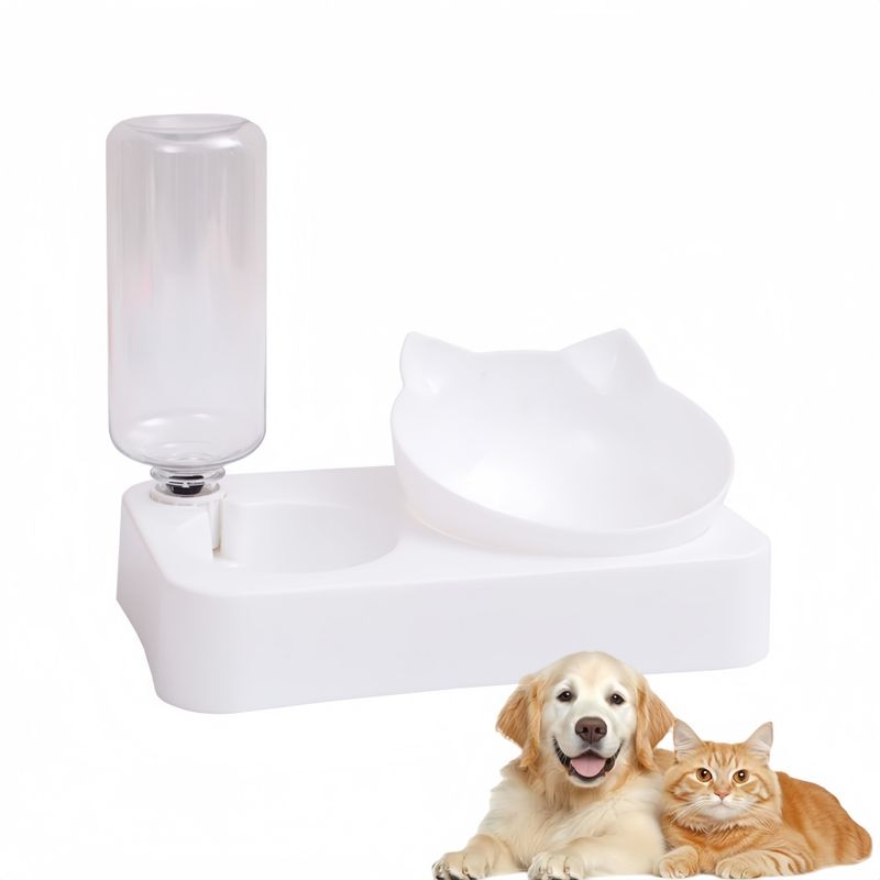 Zoomtopia Futter- und Wasserset für Hunde und Katzen – groß