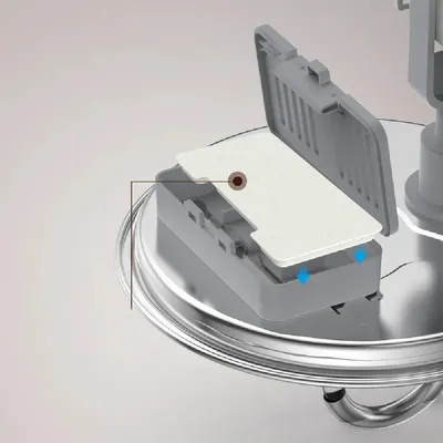 Zoomtopia Fontaine à eau pour chat en acier inoxydable