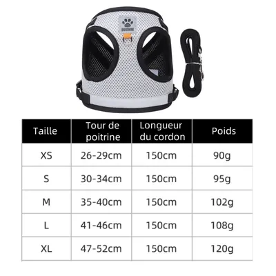 Zoomtopia Harnais réfléchissant pour chat