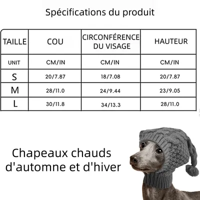 Zoomtopia Bonnet tricoté pour chien
