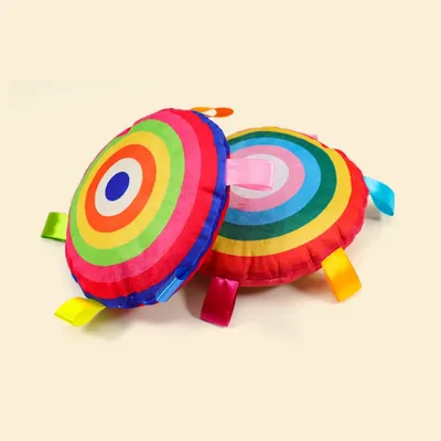 Zoomtopia Frisbee sonore en peluche pour chien et chat