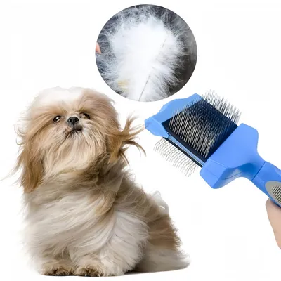 Zoomtopia Peigne double face pour animaux de compagnie