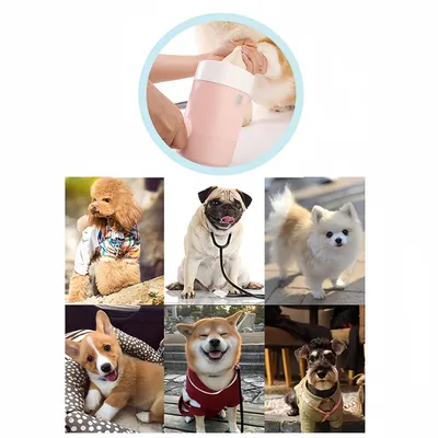 Zoomtopia Tasse de laveuse de patte de chien et chat