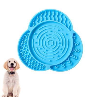 Zoomtopia Tapis à lécher en silicone avec ventouse Bleu