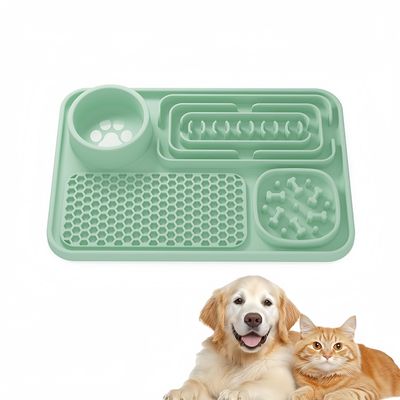 Zoomtopia Tapis à lécher pour chien et chat (vert)