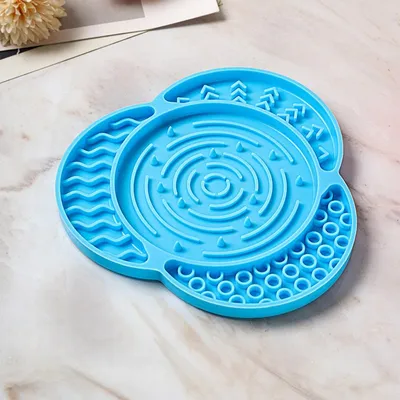 Zoomtopia Tapis à lécher en silicone avec ventouse Rose