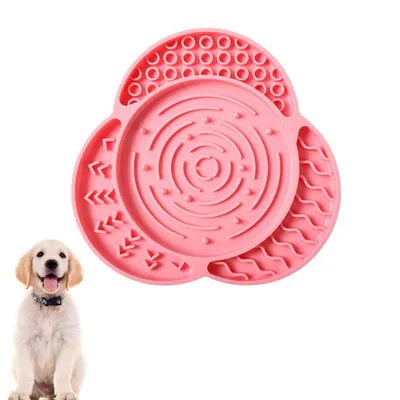 Zoomtopia Tapis à lécher en silicone avec ventouse Bleu