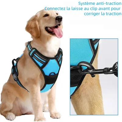 Zoomtopia Harnais Anti Traction pour pour Moyen Chien