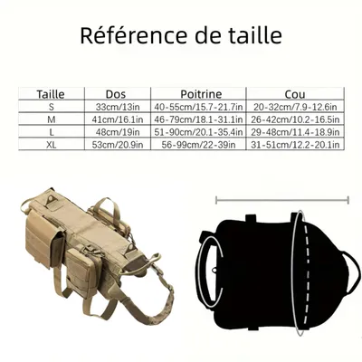 Zoomtopia Harnais tactique pour chien