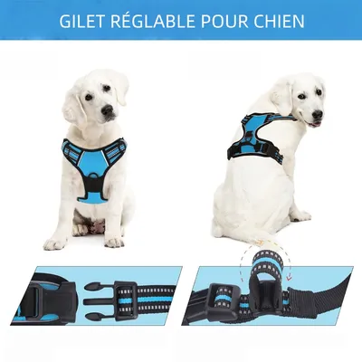 Zoomtopia Harnais Anti Traction pour pour Moyen Chien