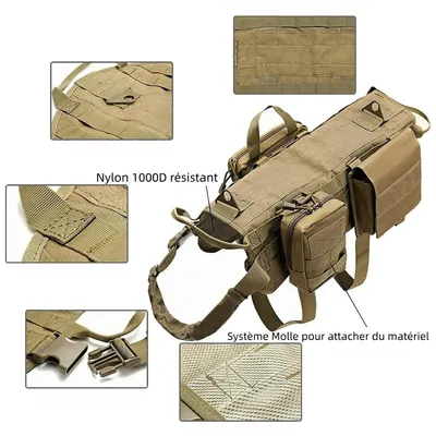 Zoomtopia Harnais tactique pour chien