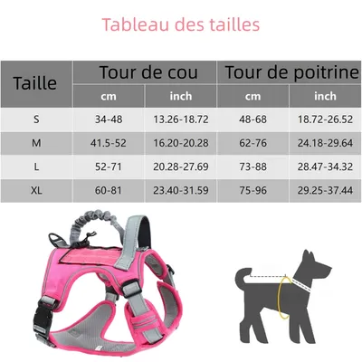 Zoomtopia Harnais de gilet tactique pour chien