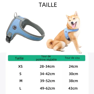 Zoomtopia Harnais de selle pour chien sans tension
