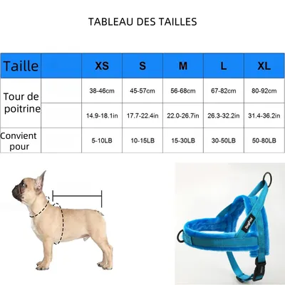 Zoomtopia Harnais en peluche pour chien