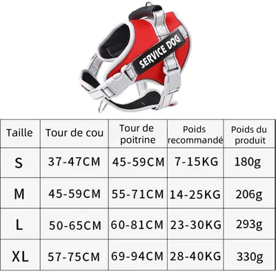 Zoomtopia Harnais réfléchissant pour grands chiens