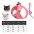 Zoomtopia Ensemble harnais et laisse pour chat rose